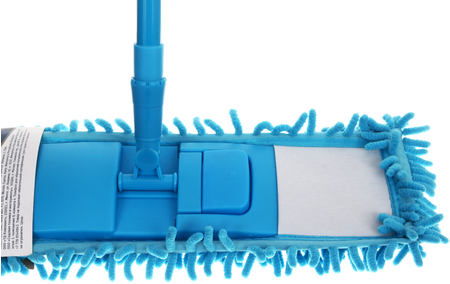 Швабра для пола Perfecto Linea, размер насадки 43*14 см, длина черенка 60/110 см, голубая Швабра для пола Perfecto Linea, размер насадки 43*14 см, длина черенка 60/110 см, голубая