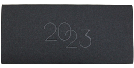 Планинг датированный на 2023 год Radiant, 230*105 мм, 64 л., черный