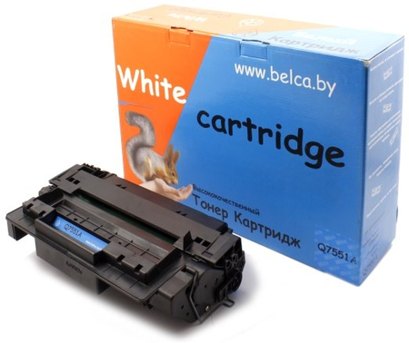 Тонер-картридж White Cartridge Q7551A, черный, ресурс 6500 страниц