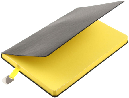 Ежедневник недатированный In Black, 145*210 мм, 136 л., желтый