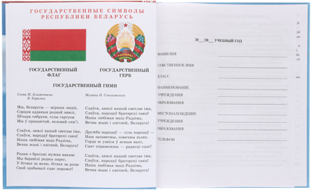 Дневник школьный «Брестская Типография», 44 л., для 3-4 классов (на русском языке), «вид 2 - для девочки»