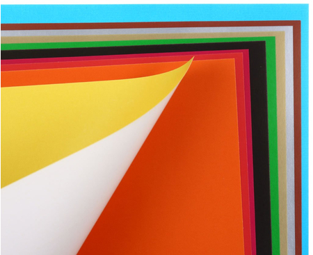 Бумага цветная односторонняя А4 «Бумажки», 10 цветов, 10 л. 