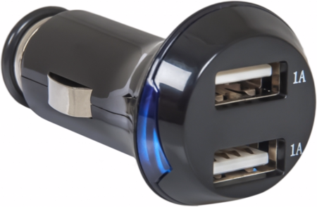 Универсальный автомобильный USB-адаптер питания Defender UCA-04, 2 порта, черный