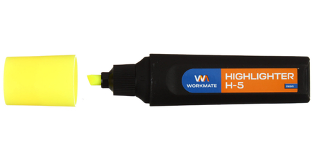 Маркер-текстовыделитель Workmate Neon Color H-5, желтый Маркер-текстовыделитель Workmate Neon Color H-5, желтый