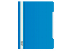 Папка-скоросшиватель пластиковая А4 «Бюрократ Люкс», толщина пластика 0,18 мм, синяя