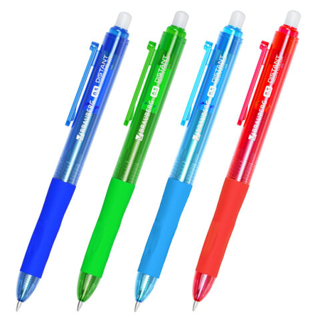 Ручка гелевая автоматическая Brauberg Distant Neon Color «Пиши-Стирай», корпус ассорти, стержень синий Ручка гелевая автоматическая Brauberg Distant Neon Color «Пиши-Стирай», корпус ассорти, стержень синий