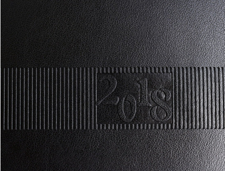 Планинг датированный на гребне на 2018 год Avanti, 310*120 мм, 64 л., черный