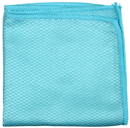 Салфетка из микрофибры для стекол Optiline, 30*30 см, голубая Салфетка из микрофибры для стекол Optiline, 30*30 см, голубая