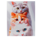 Алмазная вышивка (мозаика) с полным заполнением Sima-Land (на холсте), 40×50 см, «Котята»