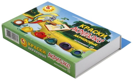 Краски акриловые «Акрилэкс» , 6 цветов*27 мл