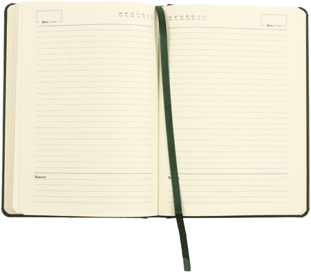 Ежедневник недатированный Attache Classic, 145*205 мм, 136 л., темно-зеленый