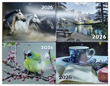 Календарь настенный трехрядный на 2026 год «Брестская типография», ассорти