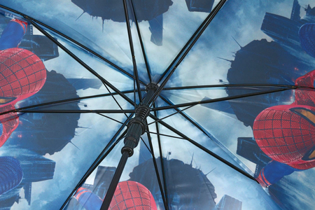 Зонт детский от дождя (трость, полуавтомат) «Для мальчика», ассорти, со свистком