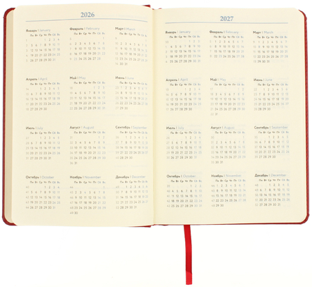 Ежедневник недатированный Attache Classic, 145*205 мм, 136 л., красный