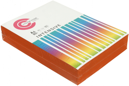 Бумага офисная цветная Color Code Intensive, А4 (210*297 мм), 80 г/м2, 500 л., оранжевая