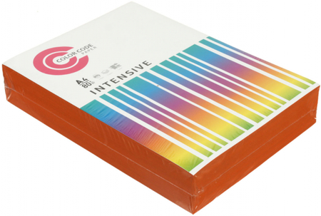 Бумага офисная цветная Color Code Intensive, А4 (210*297 мм), 80 г/м2, 500 л., оранжевая Бумага офисная цветная Color Code Intensive, А4 (210*297 мм), 80 г/м2, 500 л., оранжевая