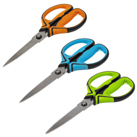 Ножницы канцелярские Brauberg Ultra Color, 190 мм, цвет ручек - ассорти