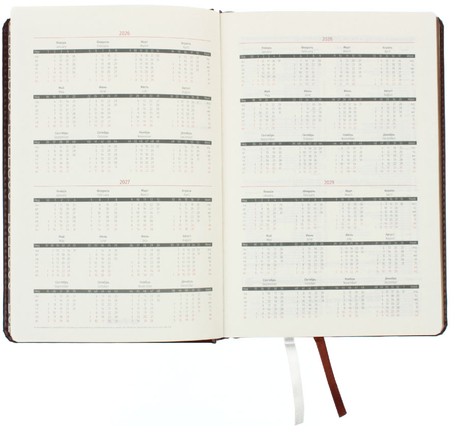 Ежедневник датированный на 2026 год Berlingo Silver Pristine, 145*215 мм, 184 л., коричневый Ежедневник датированный на 2026 год Berlingo Silver Pristine, 145*215 мм, 184 л., коричневый