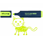 Маркер-текстовыделитель Berlingo Textline HL500, желтый