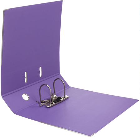 Папка-регистратор Attache Standart с двусторонним ПВХ-покрытием, корешок 70 мм, фиолетовый