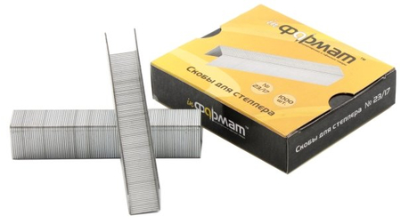 Скобы для степлеров inФормат, №23/17, 1000 шт.