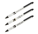 Ручка шариковая автоматическая Meshu, Cute Cats, корпус ассорти, стержень синий