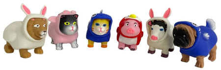 Игрушка-антистресс Jolly Jot, 8*7 см, «Переодевашки. Зверяшки», ассорти