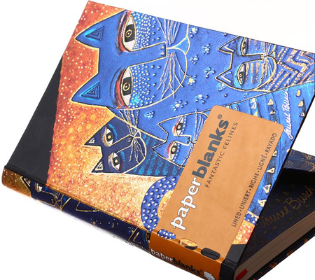 Книжка записная Paperblanks Fantastic Felines, 100*140 мм, 88 л., линия, «Кошки Средиземноморья»