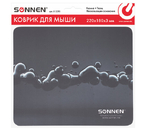 Коврик для мыши Sonnen S-4, 220×180×3 мм, Drops