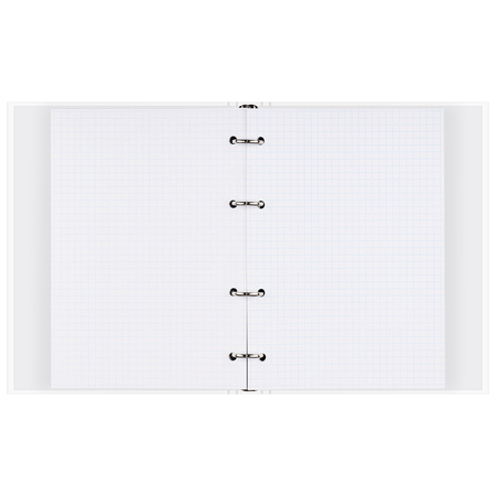 Тетрадь общая А5, 120 л. на кольцах BG, 165*215 мм, клетка, Minimal