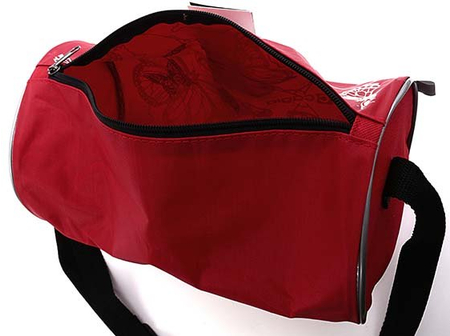 Сумка детская Cagia , 160*280*160 мм, красная с бабочками