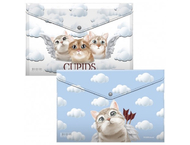 Папка-конверт пластиковая на кнопке ErichKrause А4+