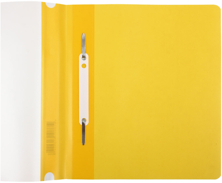 Папка-скоросшиватель пластиковая А5 «Стамм», толщина пластика 0,18 мм, желтая