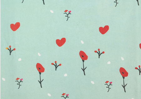 Бумага упаковочная подарочная «Сима-ленд», 50*70 см, 80 г/м2, «С сердечками»