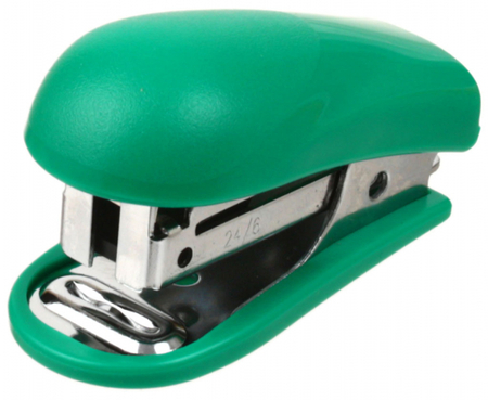 Степлер-мини ErichKrause Compact, скобы № 24/6-26/6, 20 л., 65 мм, ассорти