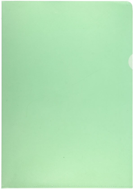 Папка-уголок пластиковая Forpus А4, толщина пластика 0,10 мм, прозрачная зеленая