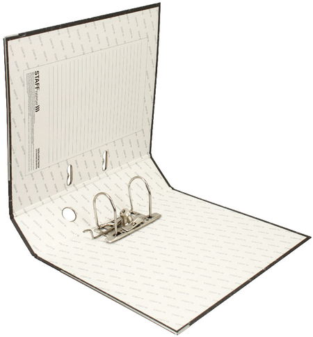 Папка-регистратор Staff Everyday «Под мрамор», корешок 70 мм, черный Папка-регистратор Staff Everyday «Под мрамор», корешок 70 мм, черный