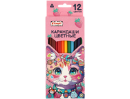 Карандаши цветные Kitty Stickers