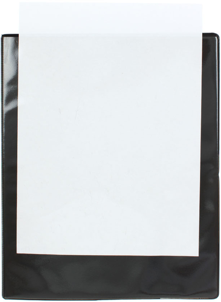 Папка пластиковая на 4-х кольцах OfficeSpace, черная