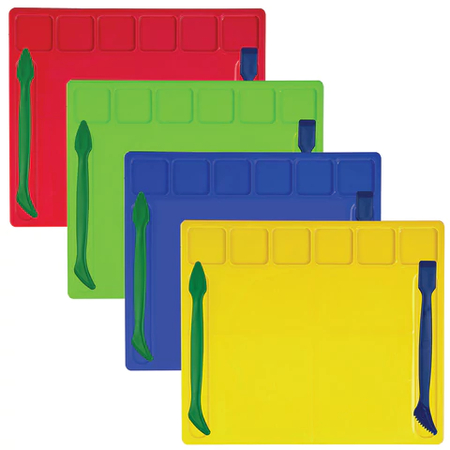 Доска для лепки Brauberg Kids, А5, 200*170 мм, 2 стека, толщина 1,65 мм, ассорти