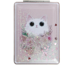 Зеркальце карманное складное Meshu, 60×80 мм, Shiny Kitty