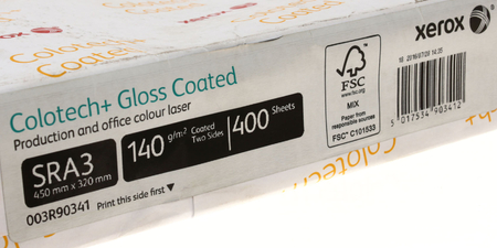 Бумага офисная Xerox Colotech+ Gloss coated, SRА3 (320*450 мм), 140 г/м2, 400 л.