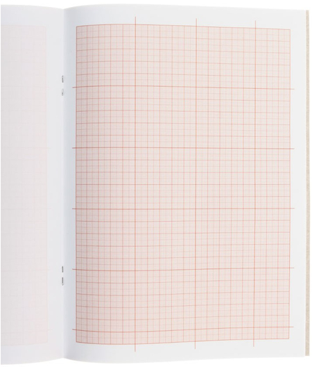 Бумага масштабно-координатная «миллиметровка» OfficeSpace, А4 (210*297 мм), 16 л., оранжевая сетка 