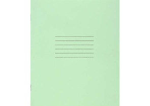 Тетрадь школьная А5, 12 л. на скобе «Гознак Борисов», 170×205 мм, косая линия, светло-зеленая