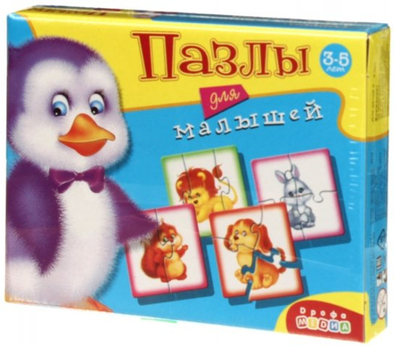 Игра настольная «Пазлы для малышей», «Пингвин», 3+