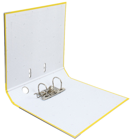 Папка-регистратор Deli «Эко» с односторонним ПВХ-покрытием, корешок 50 мм, желтый