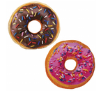 Игрушка мягкая WooZoo, 30×30 см, «Пончик», ассорти