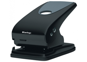 Дырокол Berlingo Office Soft, 210×110 мм, 65 л., черный