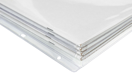 Файл А4 перфорированный повышенной вместимости inФормат , 180 мкм, текстурированный, 222*307 мм (до 100 л.)