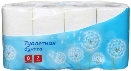 Бумага туалетная OfficeClean, 8 рулонов, ширина 95 мм, белая Бумага туалетная OfficeClean, 8 рулонов, ширина 95 мм, белая